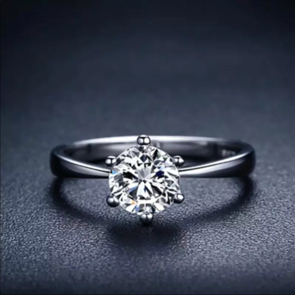 New 1 Carat Classic Six Claw Engagement Ring - Picture 5 of 6